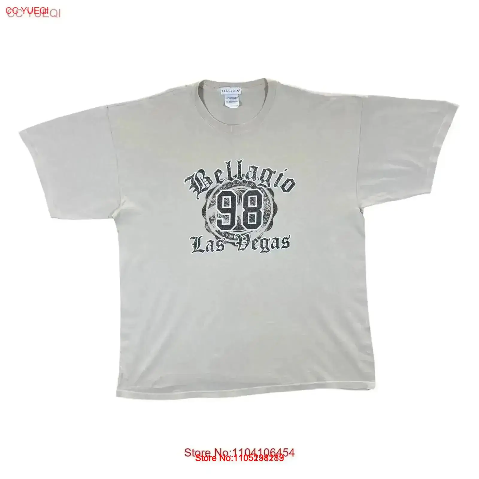 Vintage Fashion Las Vegas - 00年代初頭 ベラージオ ラスベガス 記念品 スペルアウト クリーム