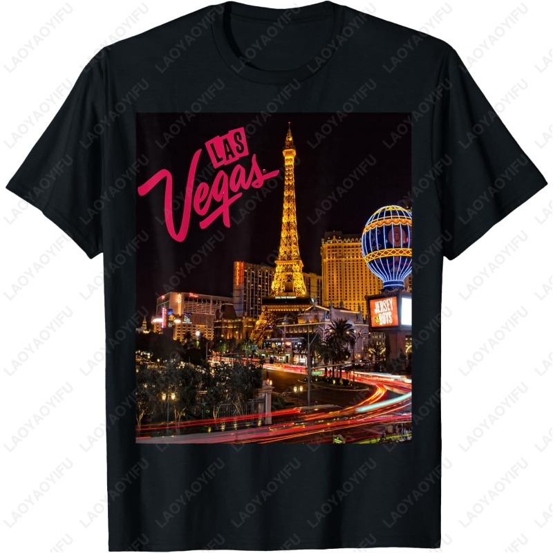 Vintage Fashion Las Vegas - ラスベガスストリップナイトライフお土産とギフトTシャツ男性女性すべて一致ファッションヴィンテージ衣類高品質コットンルーパスTシャツ