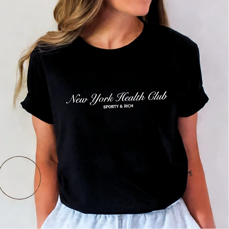 Vintage Fashion York - ニューヨークレタープリント女性 Tシャツ綿 Tシャツファッションカジュアルグラフィックトップス Tシャツヴィンテージスタイル 90 年代の基本的な女性のシャツ