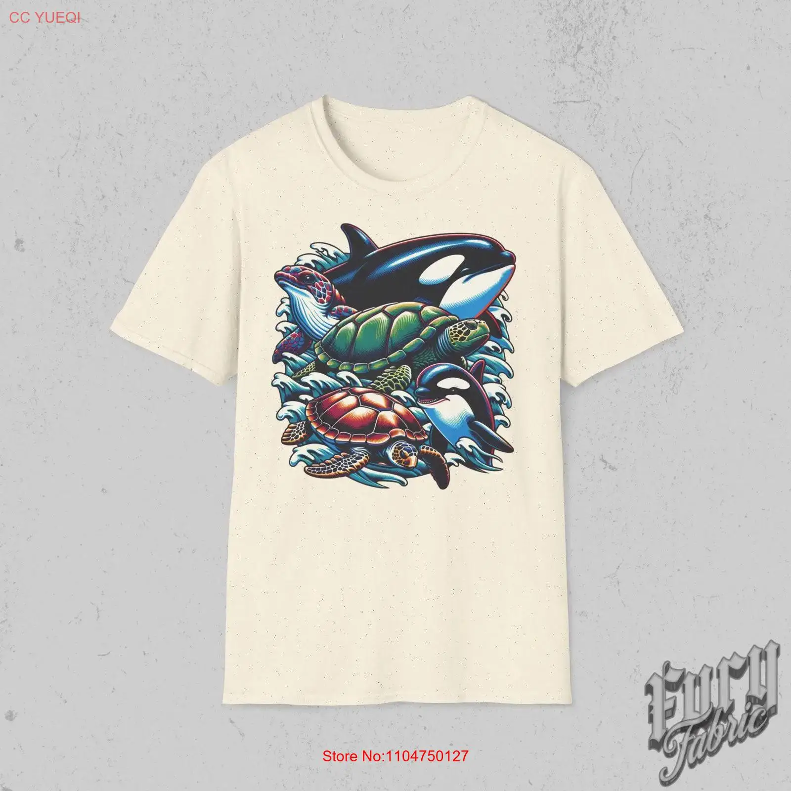 Turtleneck Knit 90S - ヴィンテージ 90年代 海洋動物 Tシャツ レトロ 海洋