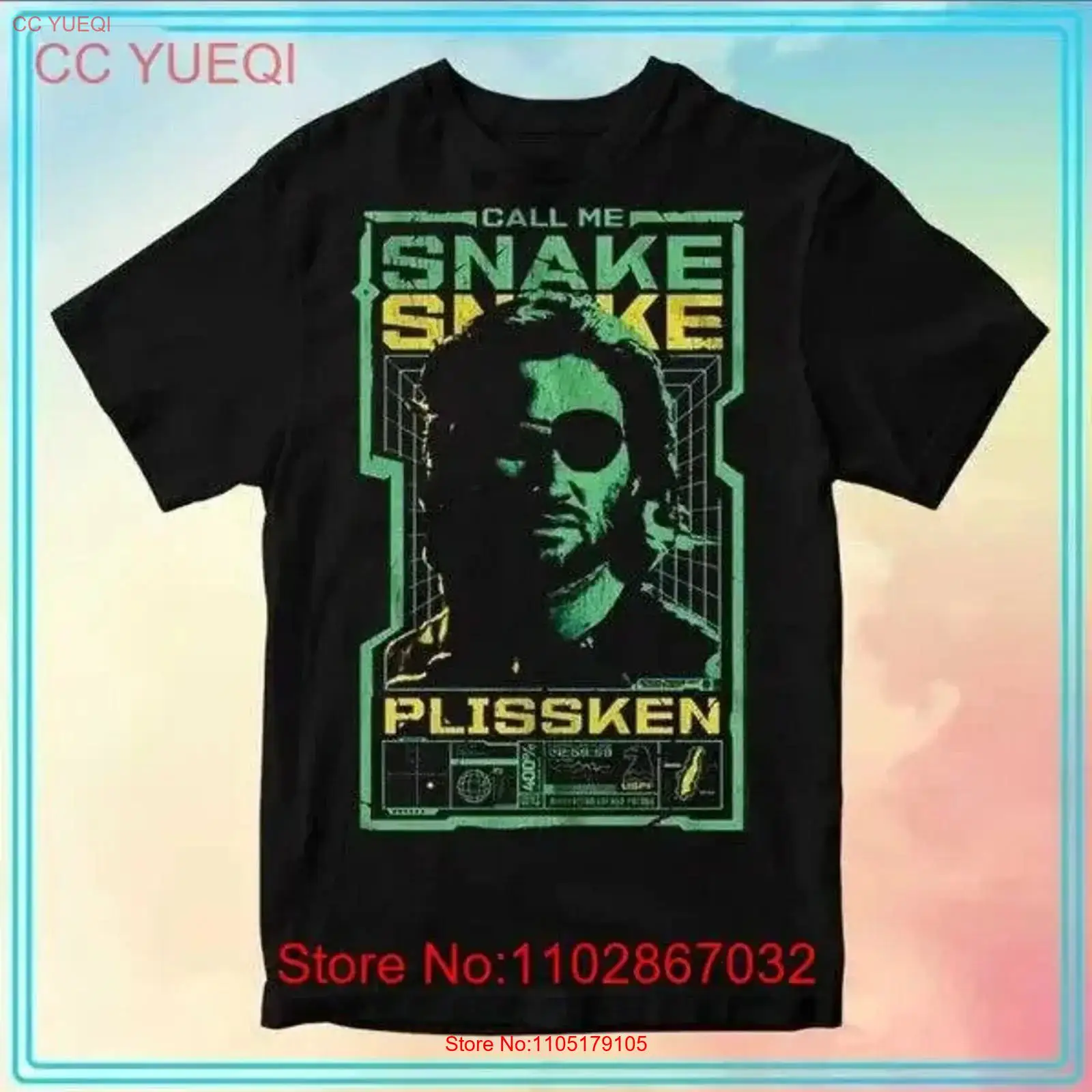 Vintage Fashion York - ニューエスケープフロムヨークコールミースネークTシャツ（ファン向け、全サイズ、ヴィンテージウォッシュ加工、多用途ファッション、通気性、ストリートウェア、メンズ、ソフト）