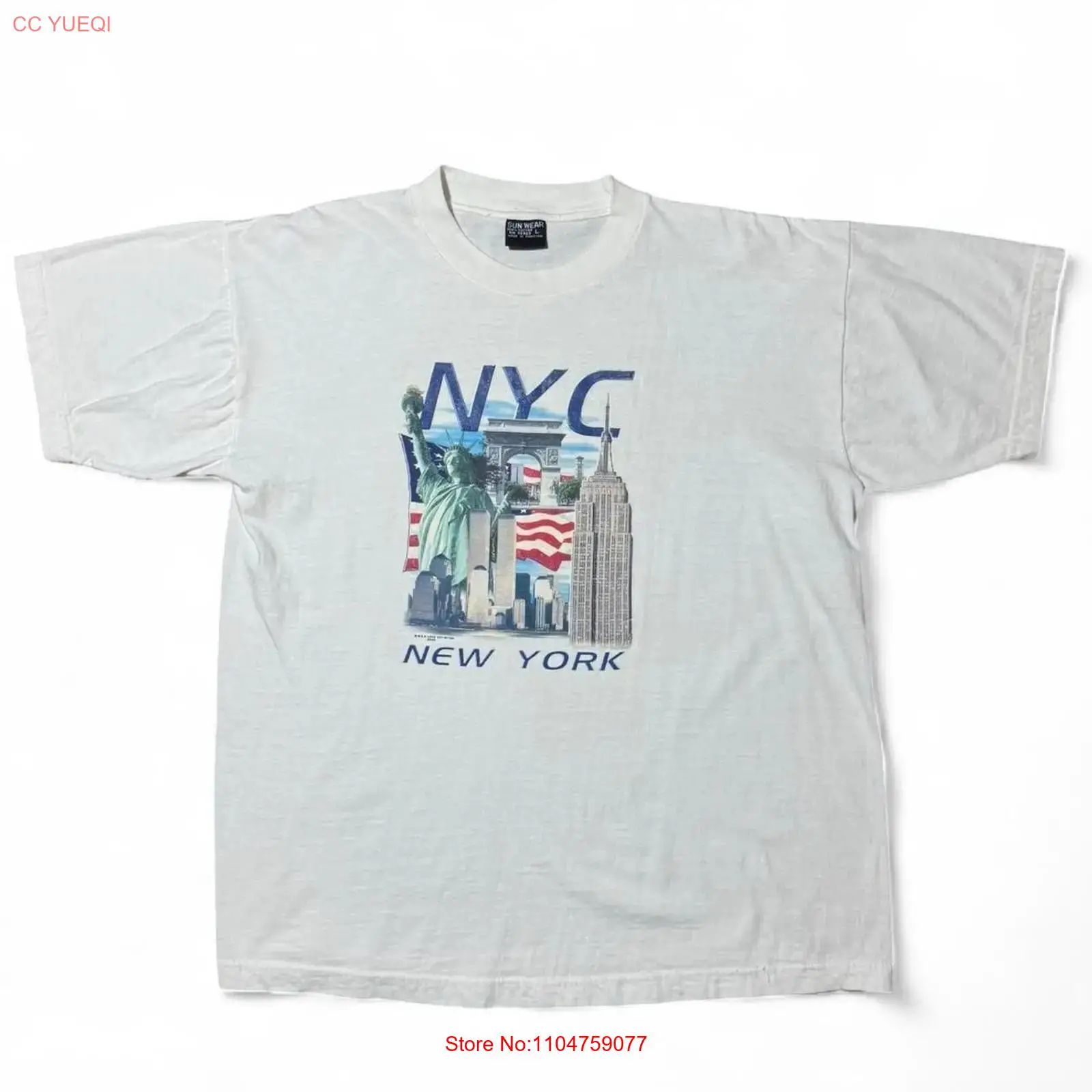 Vintage Fashion York - ヴィンテージ Y2K ニューヨークお土産ツインタワー 9 11 以前の観光記念