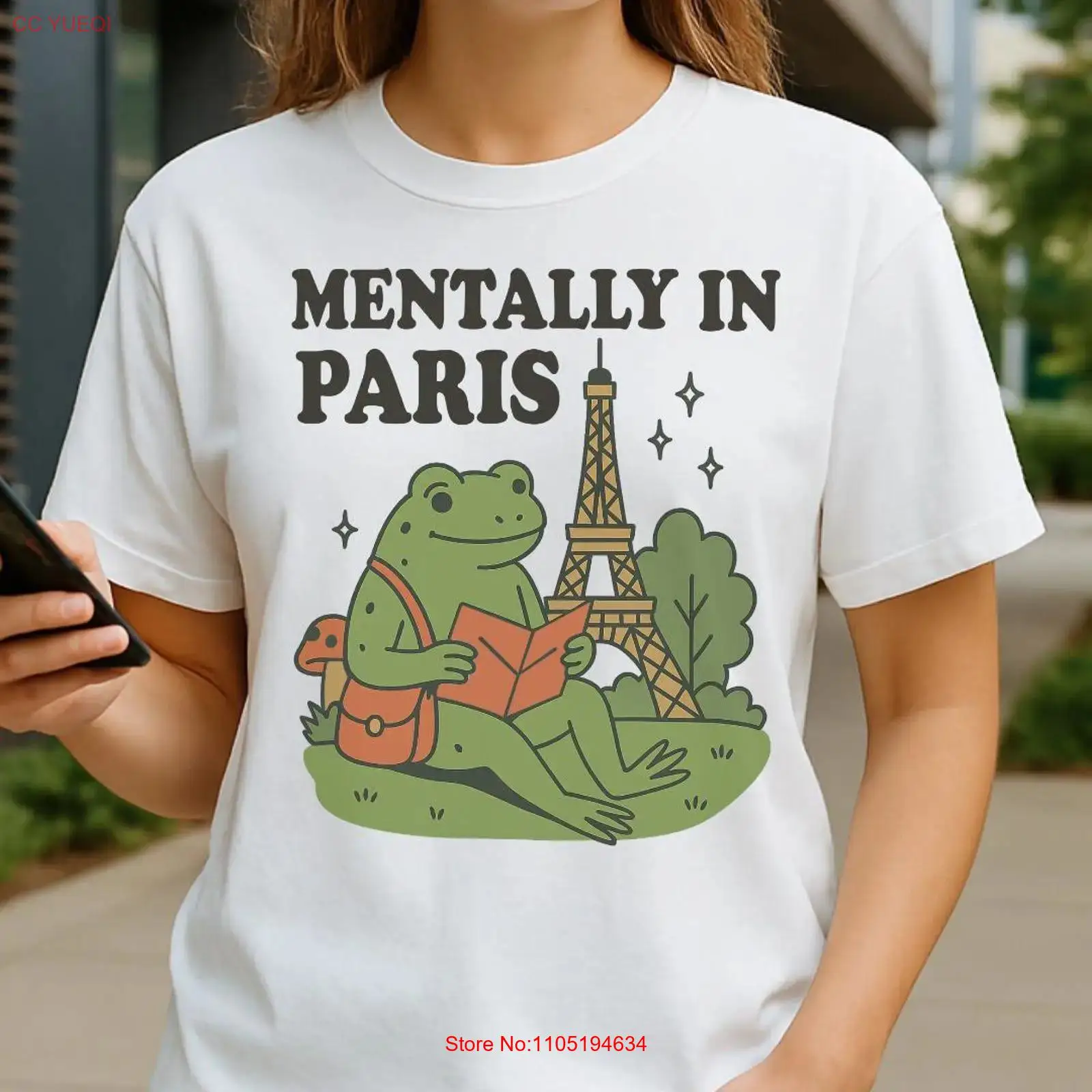 Vintage Fashion Paris - メンタルインパリ Tシャツ 恋人 フランス旅行 ヴィンテージ ウォッシュドファッション