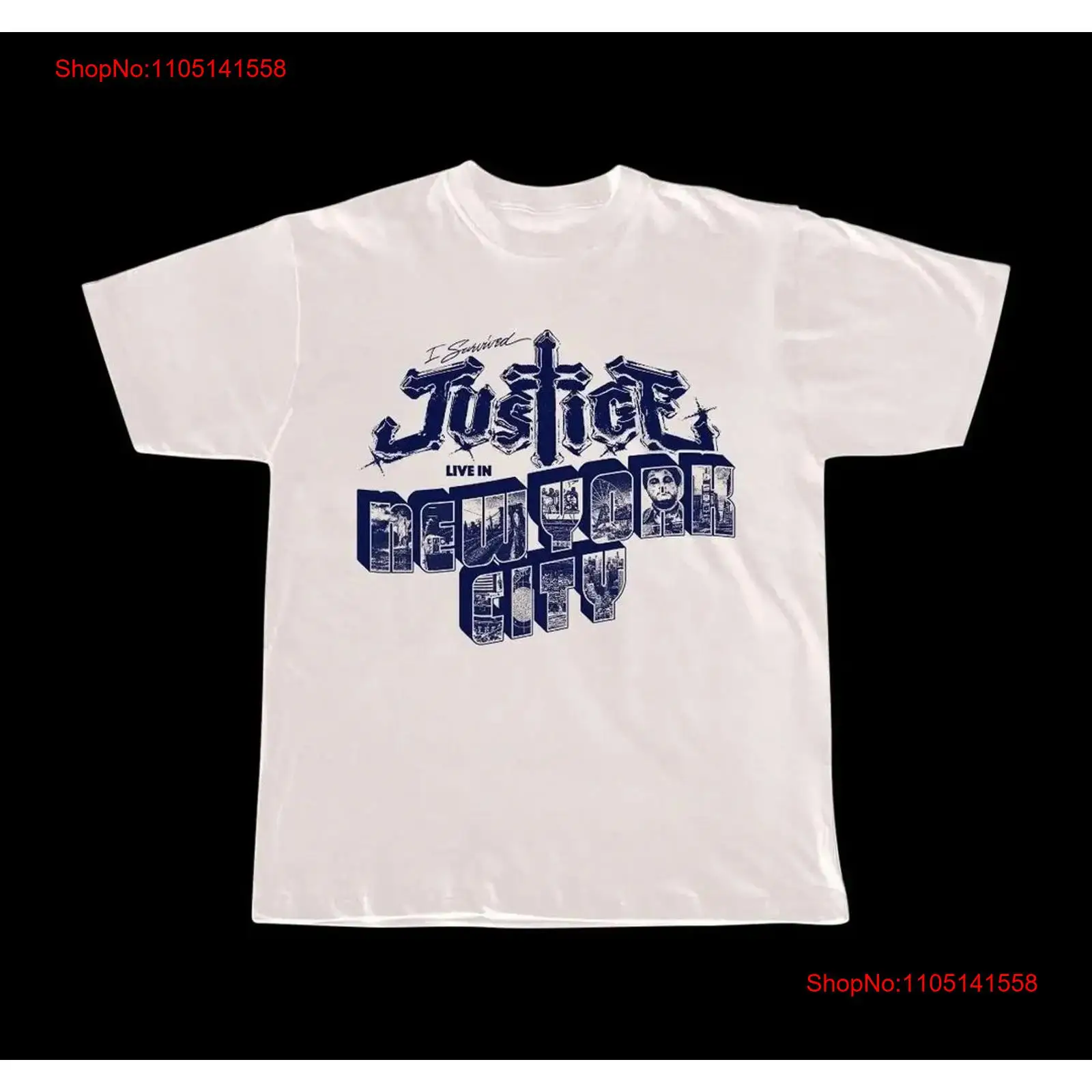 Vintage Fashion York - ジャスティス バンド ライブ イン ニューヨークシティ Tシャツ