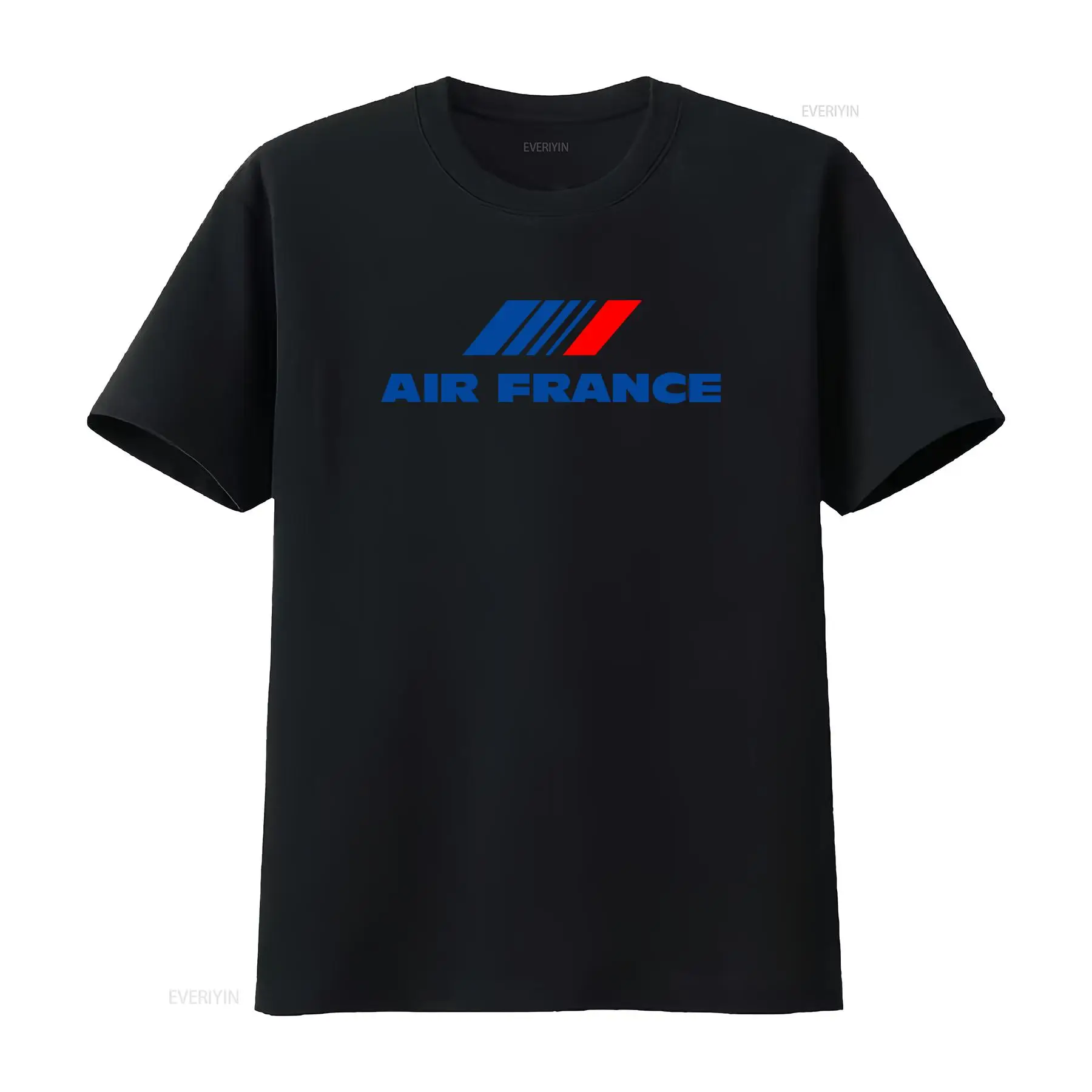 Vintage Fashion Jersey - エアフランス航空ロゴ T シャツ AH87 スタイリッシュで快適、航空愛好家向け、ヴィンテージウォッシュ加工、ファッション性が少し高く、多用途です。