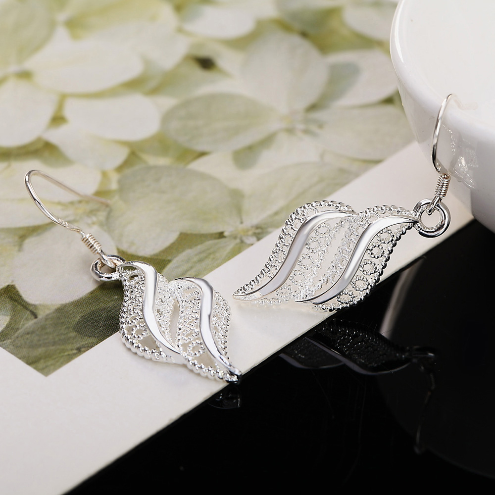 ホット販売高品質 925 スターリングシルバー花葉イヤリング - Vintage Fashion For Sale のレビューと価格