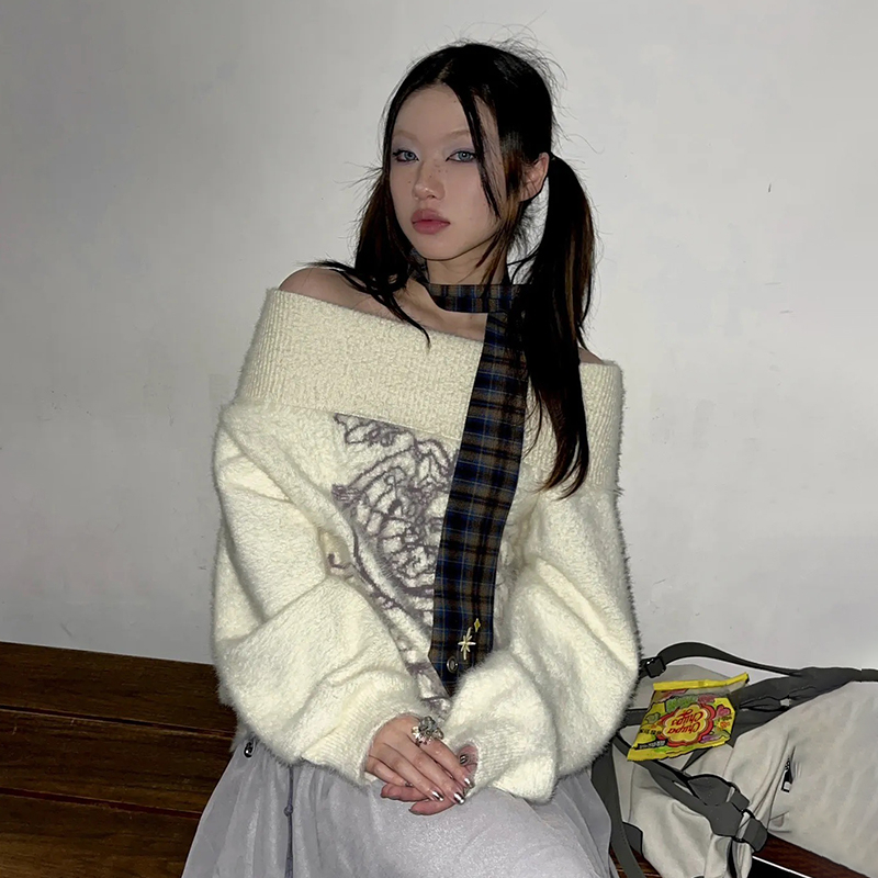 Karrram 日本 Y2K 刺繍入りプルオーバー ヴィンテ - Turtleneck Knit 90S のレビューと価格