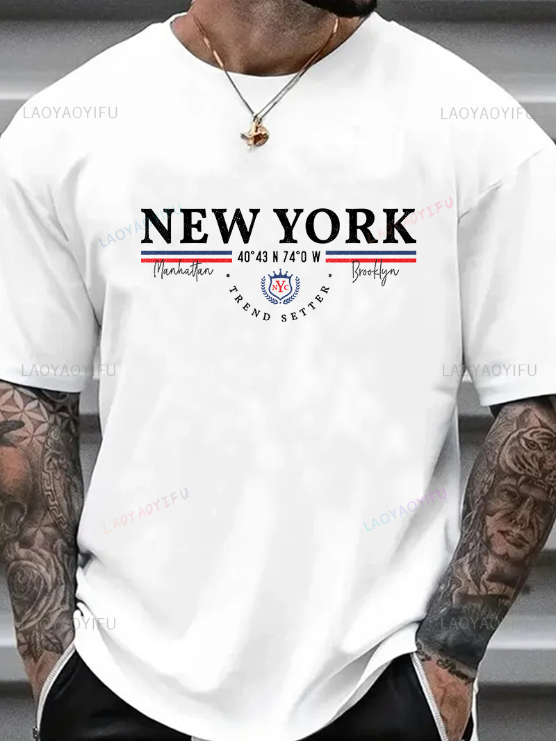 ニューヨーク レター グラフィック Tシャツ ユニセックス  - Vintage Fashion York のレビューと価格