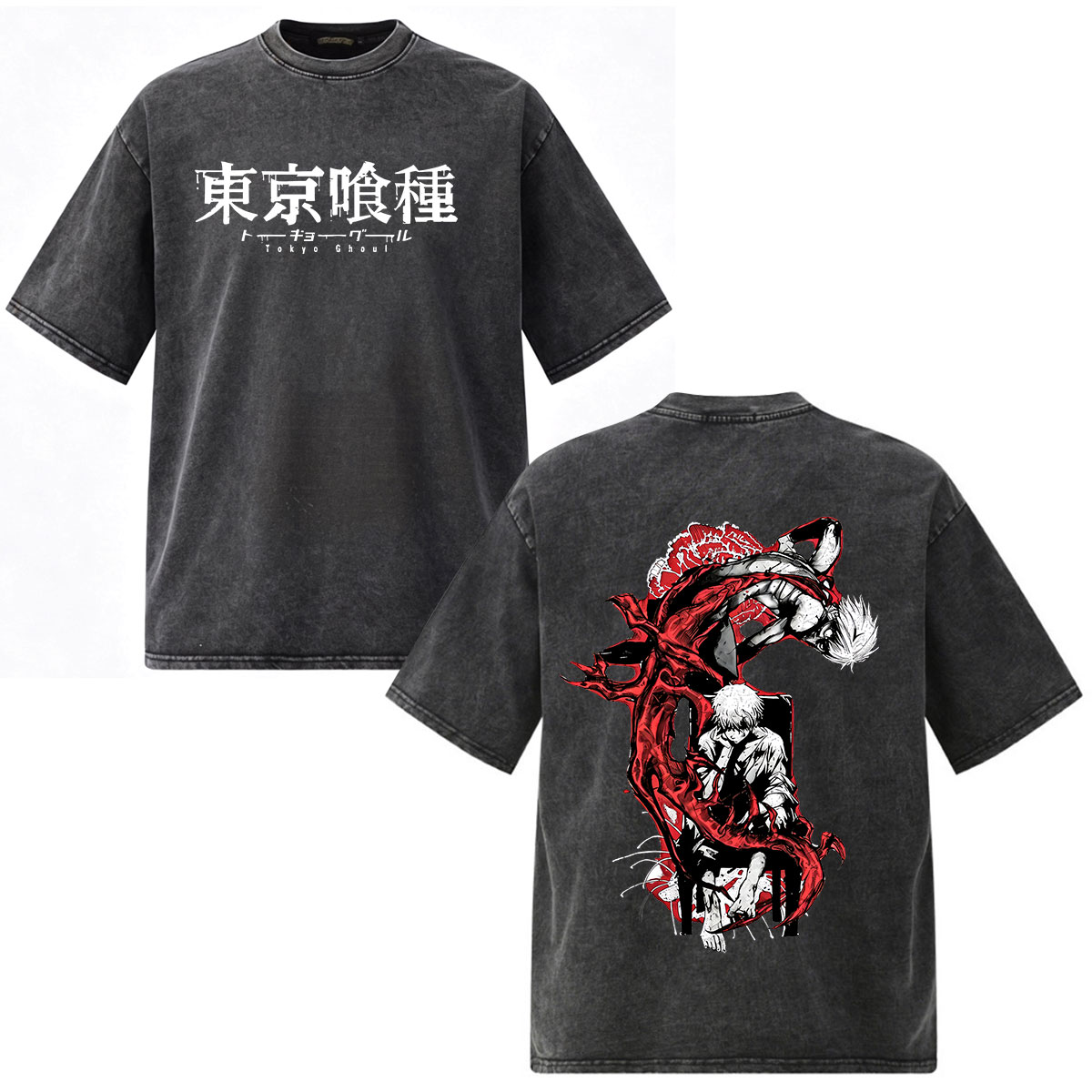 アニメ東京グールケンカネキ Tシャツ男性女性服ファッションヴ - Vintage Ken Fashion のレビューと価格