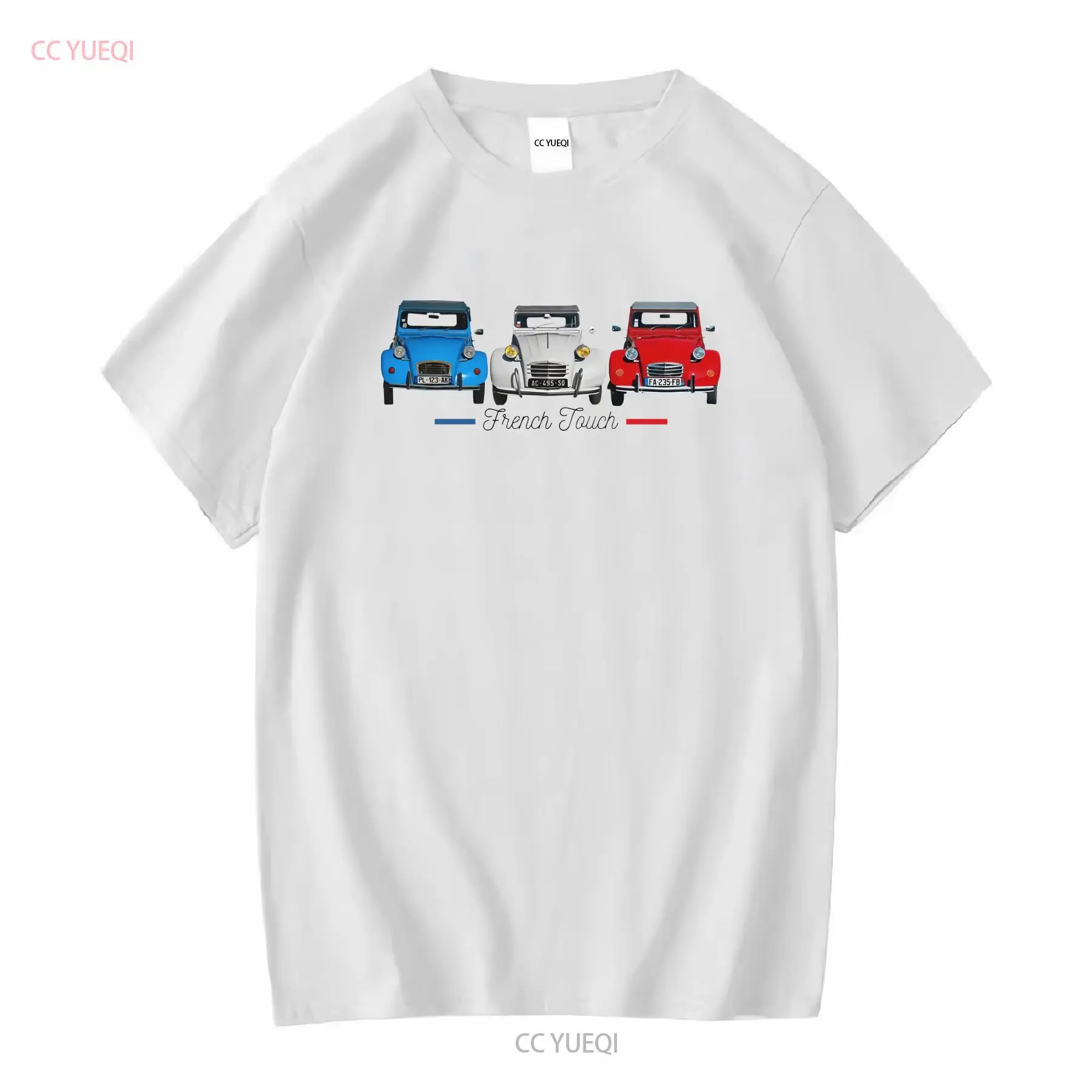 2頭の馬 2 CV Tシャツ メンズ用コットン フランス車  - Vintage Fashion Jersey のレビューと価格
