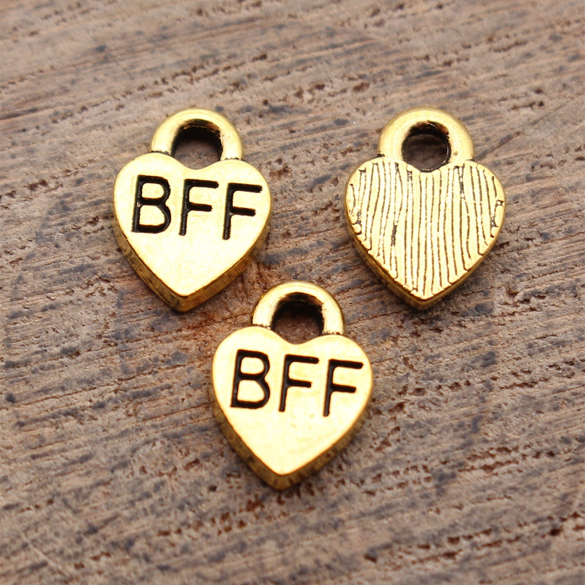40 個 9.3x7mm アンティークゴールドカラー Bff - Vintage Fashion Theme のレビューと価格