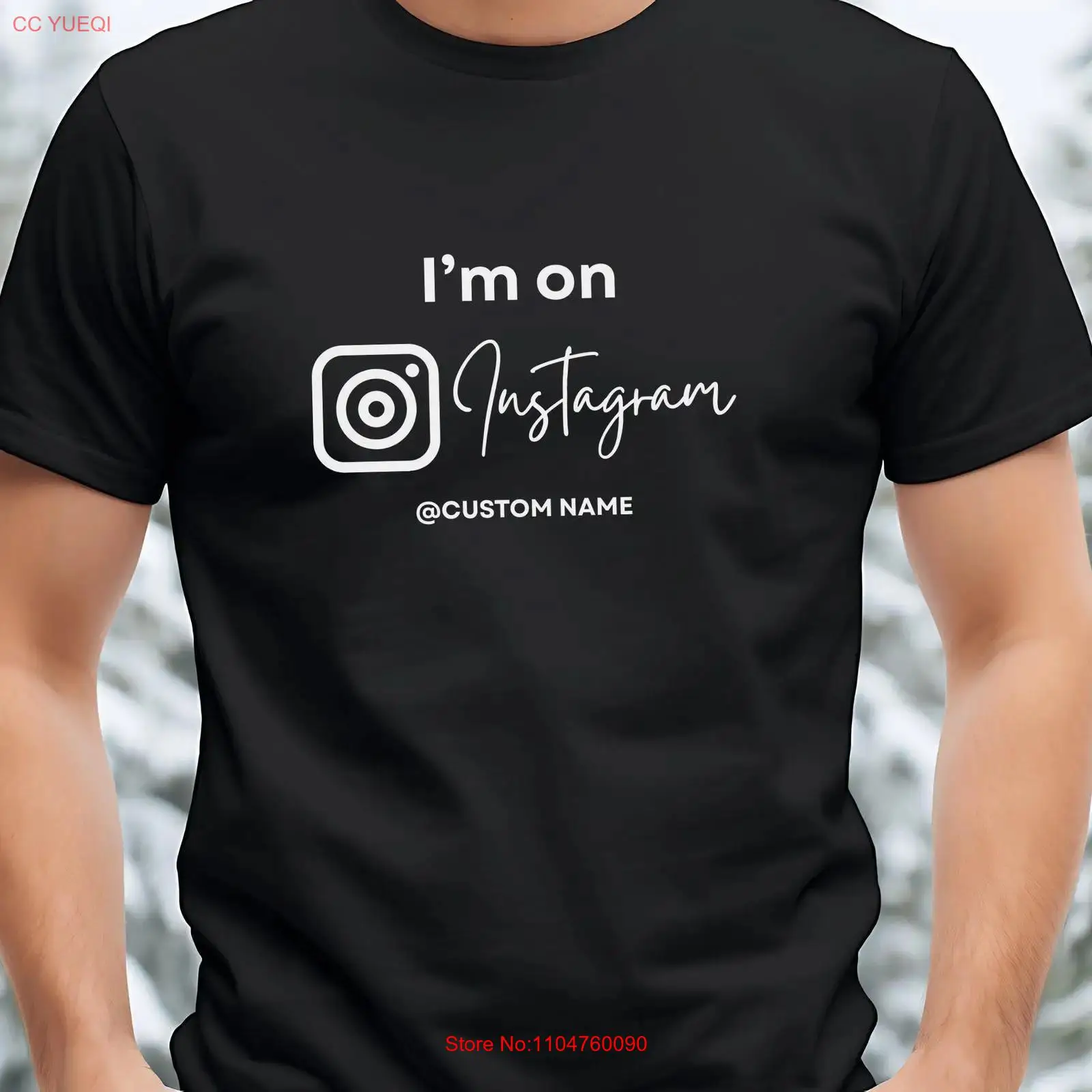 インスタグラムTシャツ「I'm On」カスタム、あなたのIG - Vintage Fashion Instagram のレビューと価格