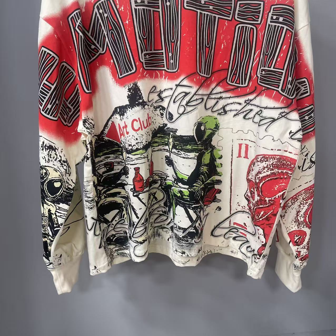 高品質デザイナー MIXED-EMOTION 長袖Tシャツ  - Vintage Fashion Streetwear のレビューと価格