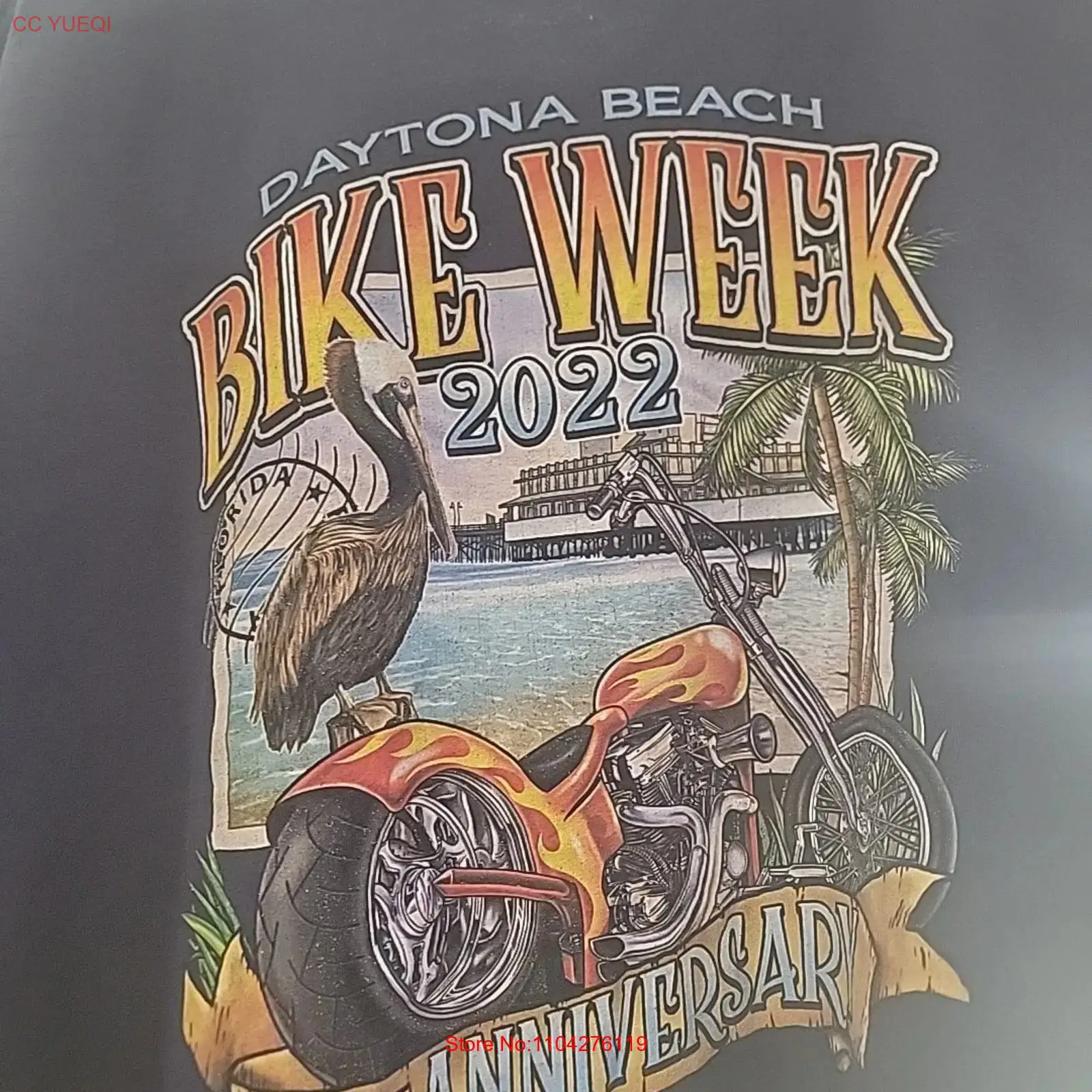 2022 デイトナビーチ バイクウィーク 4 XL T シャ - Vintage Fashion Week のレビューと価格