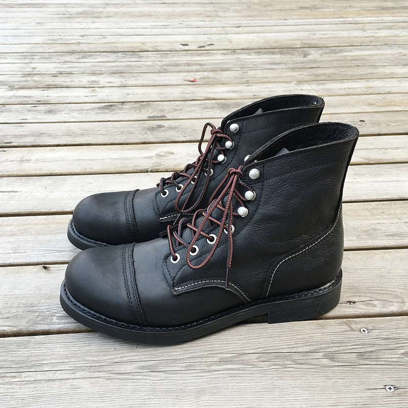 ニューメンズシューズ高級ブランドヴィンテージメンズブーツ牛革 - Vintage Old Fashion のレビューと価格