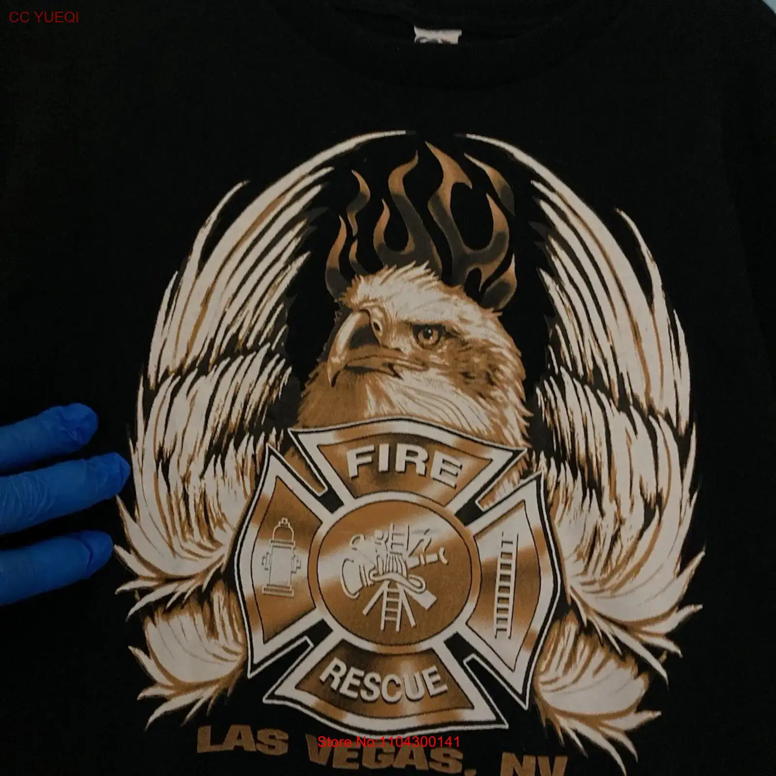ラスベガス消防救助隊 Tシャツ XL ブラック 中古 美品  - Vintage Fashion Las Vegas のレビューと価格