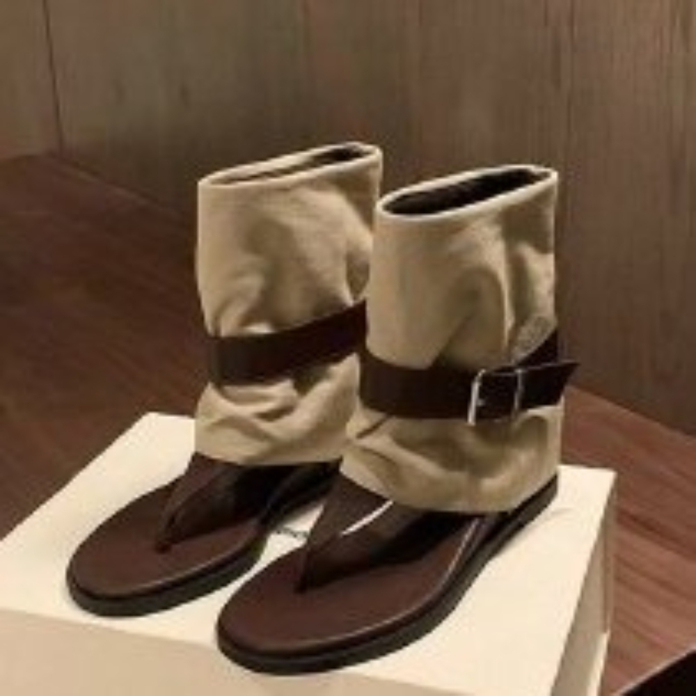 女性用ヴィンテージカラーブロックトゥリングサンダル、ベルトバ - Vintage Old Fashion のレビューと価格