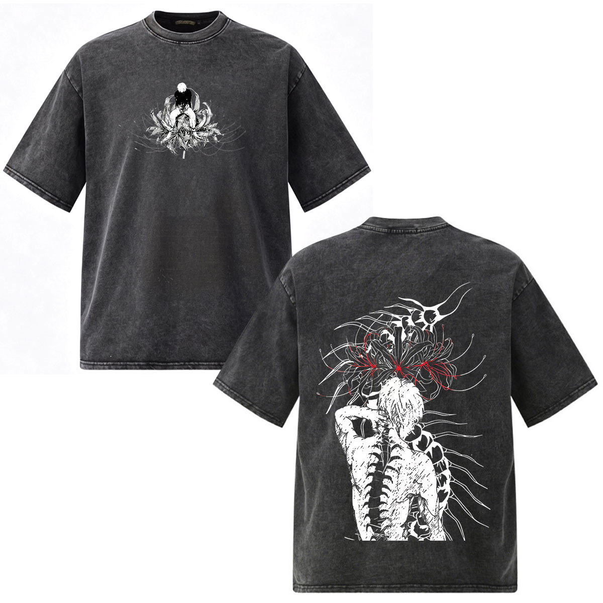 アニメ東京グールカネキケンヴィンテージウォッシュ Tシャツ男 - Vintage Ken Fashion のレビューと価格